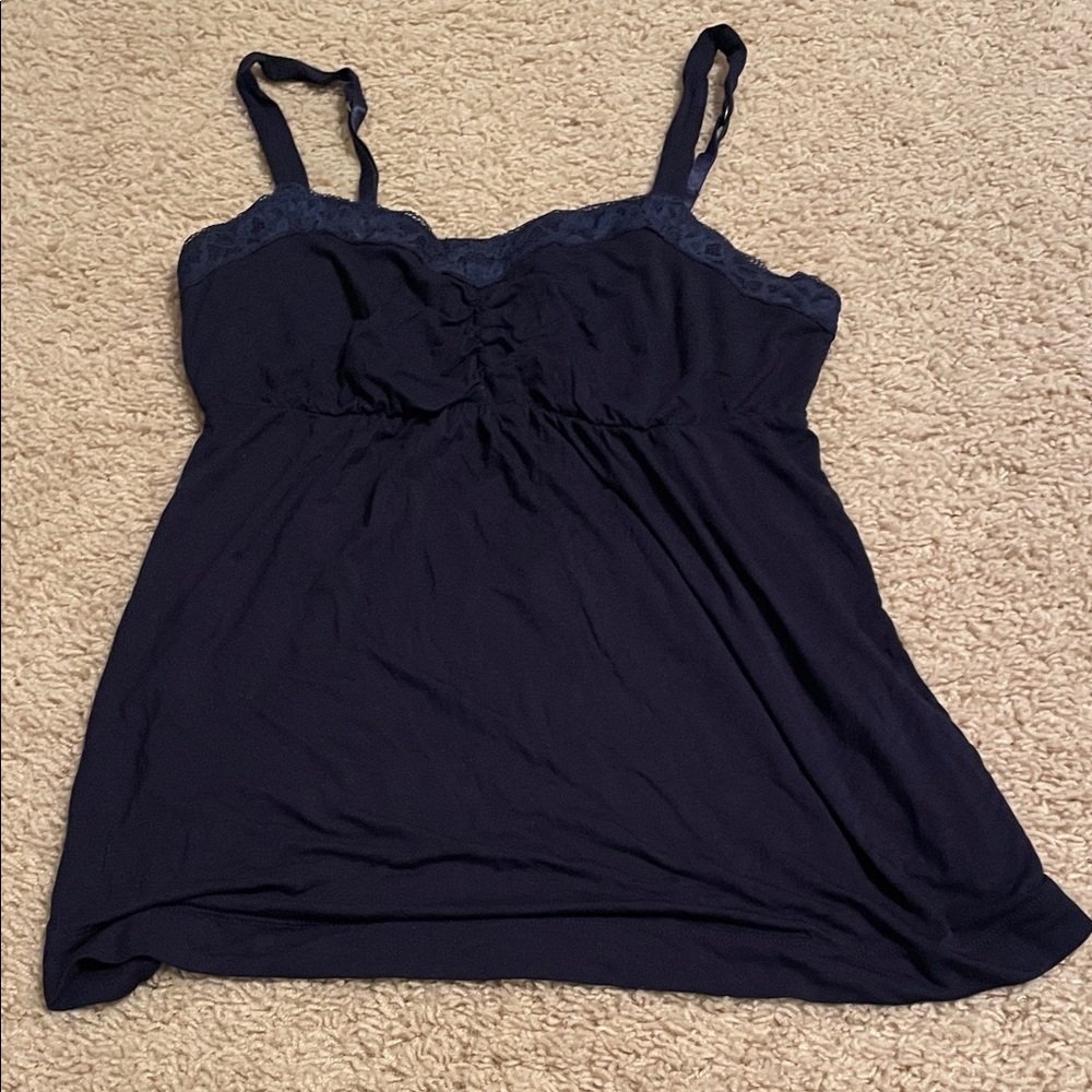 Soma Dark Blue Camisole with Lace Detail